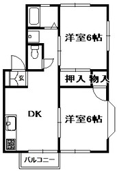 山崎ハイツⅠの物件間取画像